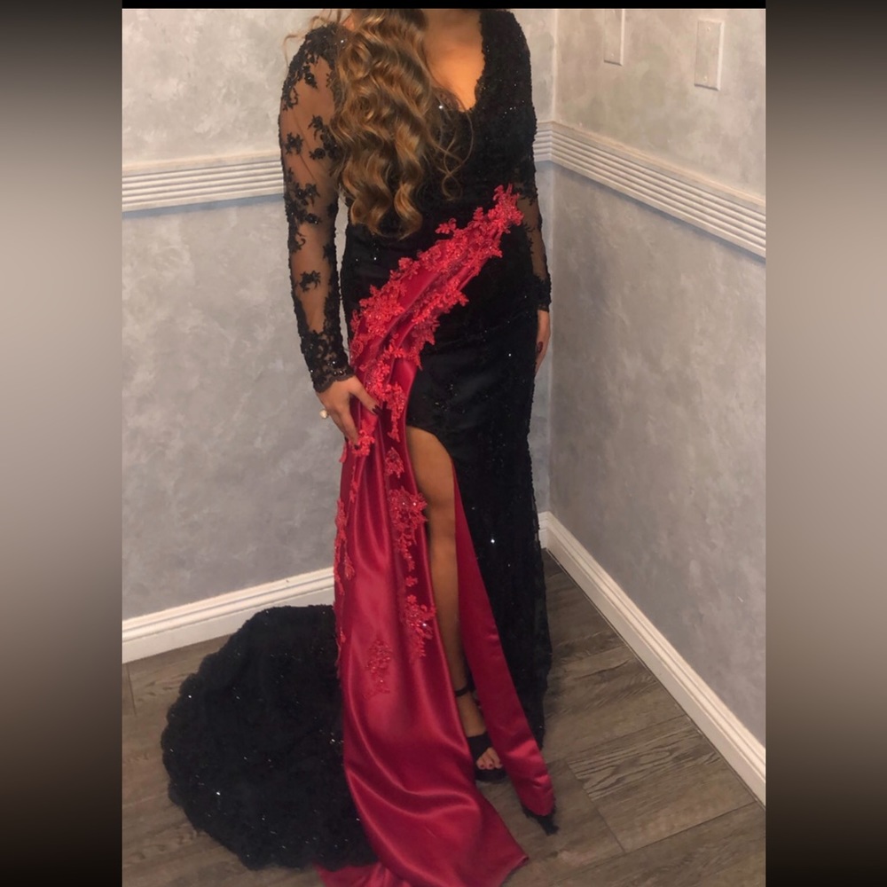 Black maxi dress